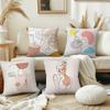 Art A-Abstract F-Facial Series Printing Cushion Cover Pillow Cover Decoration Room Home Sofa Living Office Car Nordic Simplicity