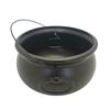 6 Piece Plastic Witch Cauldron Bucket Black Candy Container Treats Bowl for Halloween Party Supplies DIY Craft Decors