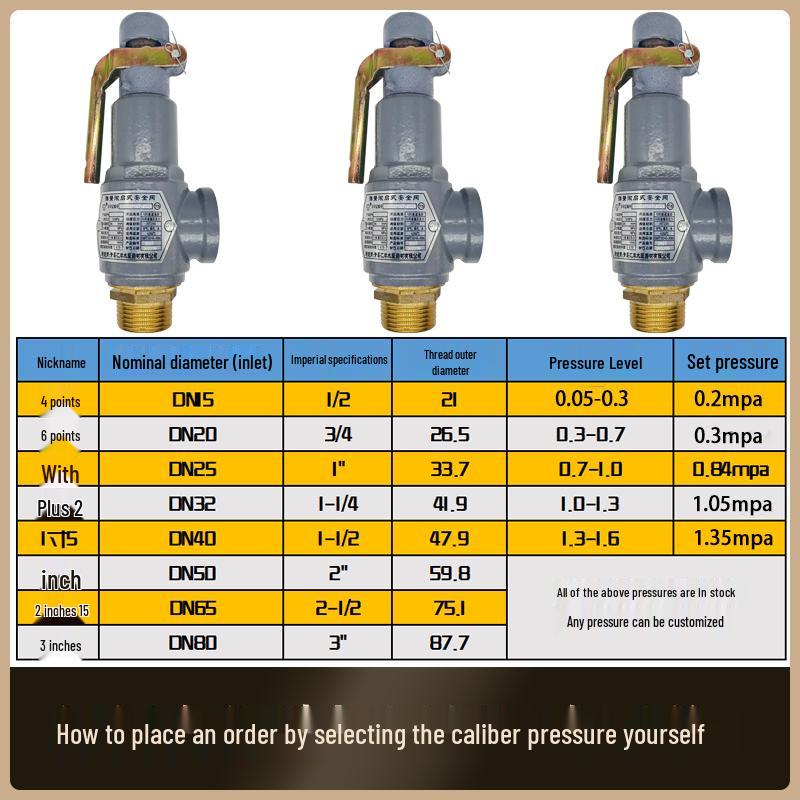 Micro-Opening Air Tank Valve A27T-10/16 & Full-Opening A28H-16