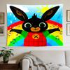 Animal Friends Puzzle Large Wall Tapestry,Ideal for Office Backdrops, Holiday Gifts, Home Decor (Living Room, Bedroom, Dorm, Parties), and Outdoor Cel