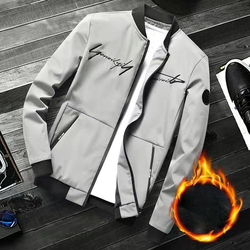 Men's Jackets Korean Style Casual Trendy Stand-up Collar Handsome Jackets Loose Tops New Versatile Baseball