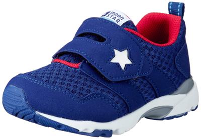 Athletic Water Wide Cm [Moonstar] Sneakers, Shoes, Repellent, 3E, Width, Kids, Boys, Girls, Navy, 16.5