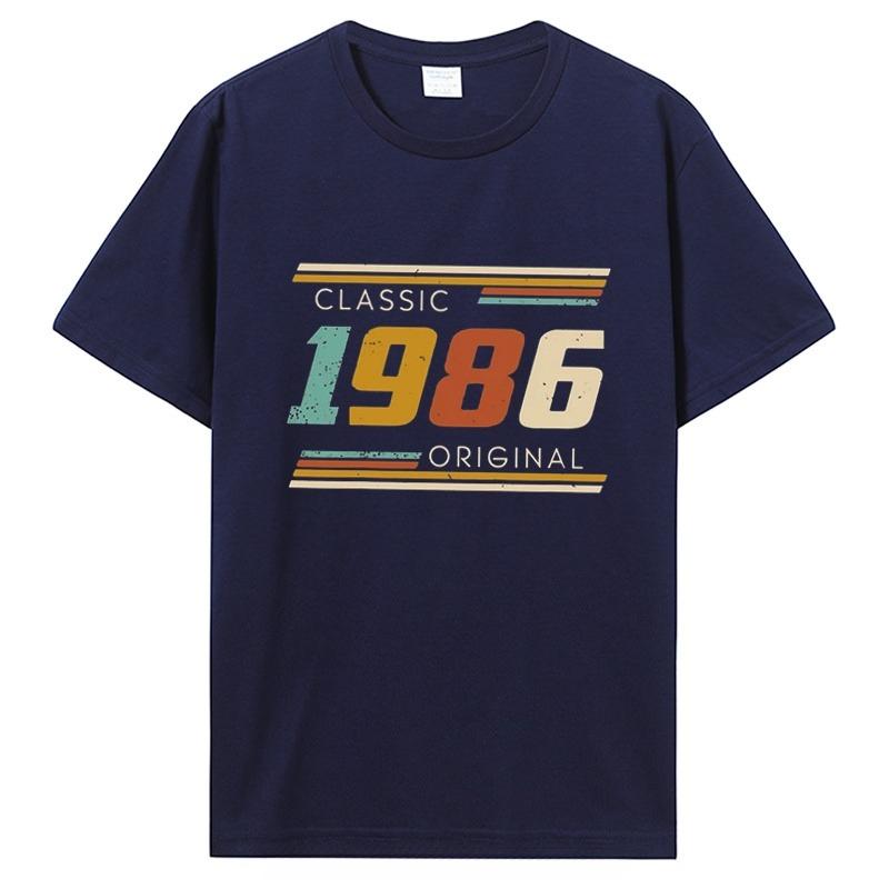 

Vintage 1986 Printed T Shirts Graphic T Shirts High Quality Mens and Womens Short Sleeved T Shirts Mens Tops Birthday Gifts S