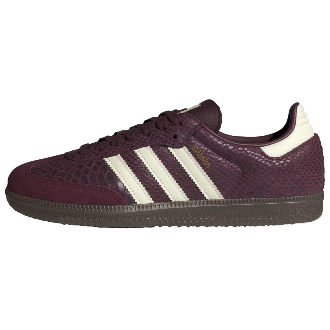 Samba Wmns Adidas Originals Og Бордовый Кремовый Белый Золотой Женские IH3979 37