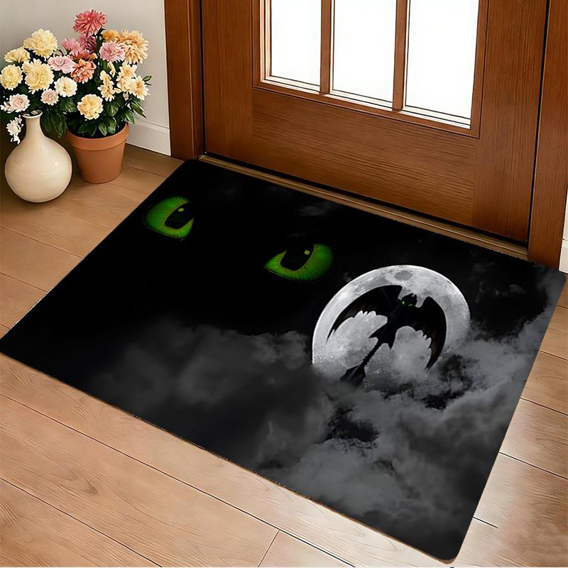 Bat Moon Living Room Non-Slip Area Rug Soft Carpet for Bedroom Game Playroom Sofa Office Home Decor Doormat Christmas Gift C9211834