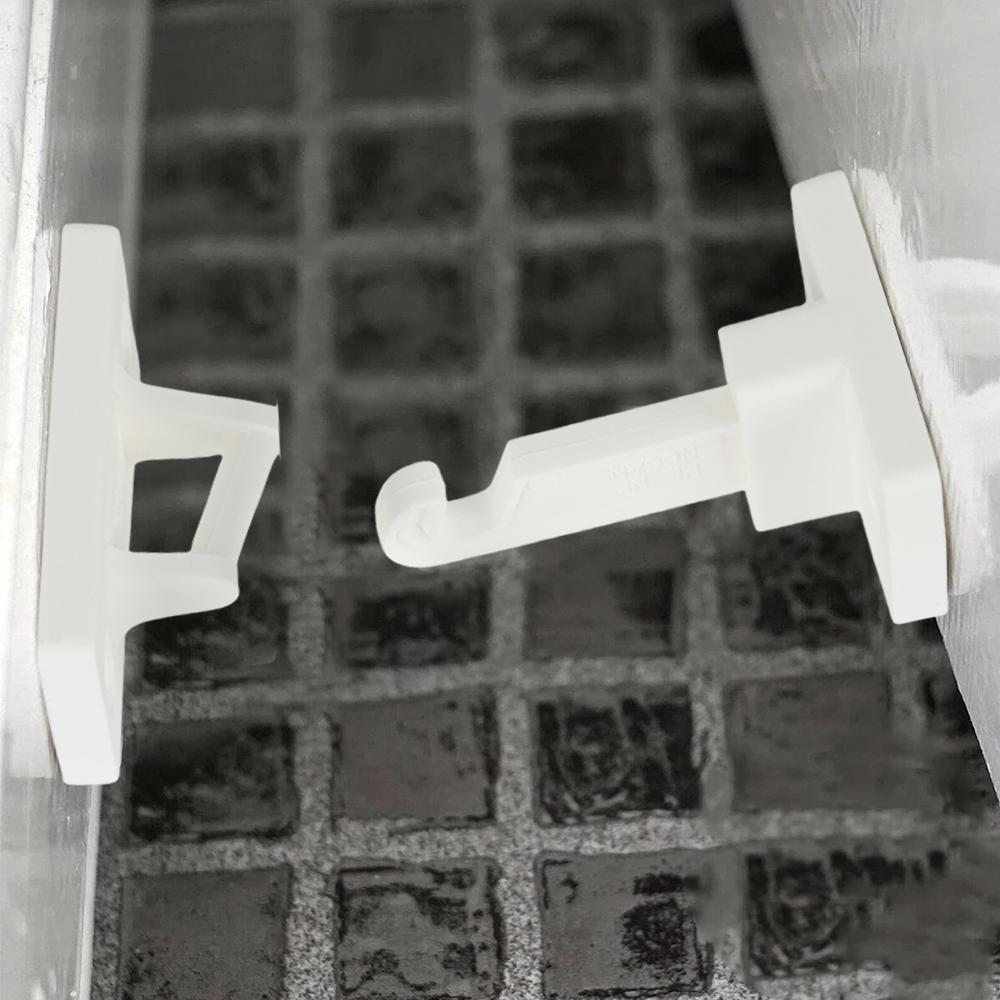 Door Stoppers Catches Limiter Nylon Suitable For Caravans Easy Installation Enhanced Improved Safety Door Retainer White