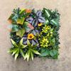 DIY Artificial Plant Wall Panel Sunflower UV Protection Artificial Eucalyptus Carpet Lifelike No Watering