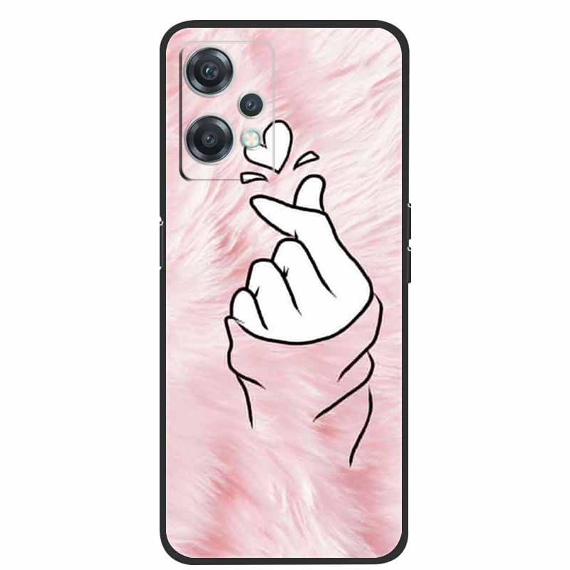 For OnePlus Nord CE 2 Lite 5G Cases Black Silicone Luxury Bumper TPU Case Cover Capa For OnePlus Nord CE 2 5G Shockproof Cases