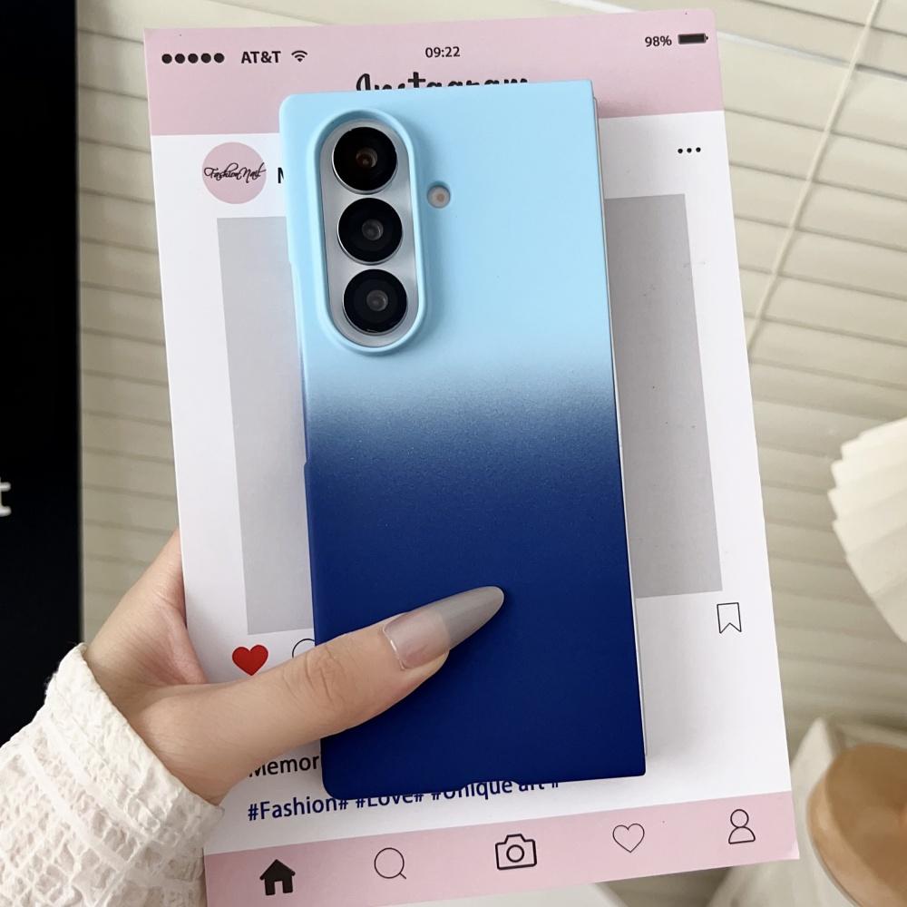 Gradient Colorful Ultra Thin Hard PC Case For For Samsung Galaxy Z Fold7 6 5 4 3 5G Shockproof Protection Cover For ZFold 7 6 5
