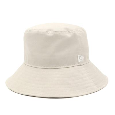 New Era Bucket Solid BKT03 STN WHI 25J Hat, Stone, L/XL,