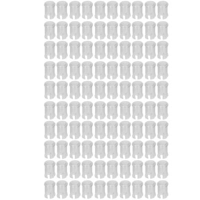 100Pcs Nylon LED Light Emitting Diode Transparent Lamp Light Caps Protective Cover 5mm