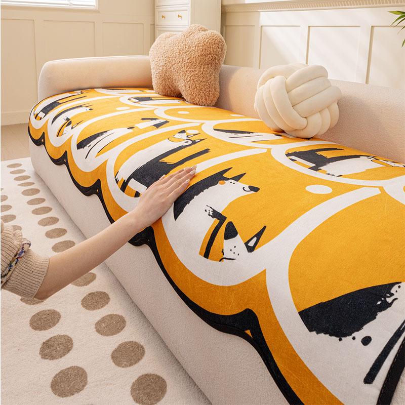 

Summer New Sofa Cushion Summer Non-Slip Mat Seat Cushion Cool Feeling Irregular Sofa Cover Special-Shaped Cover 90*90cm
