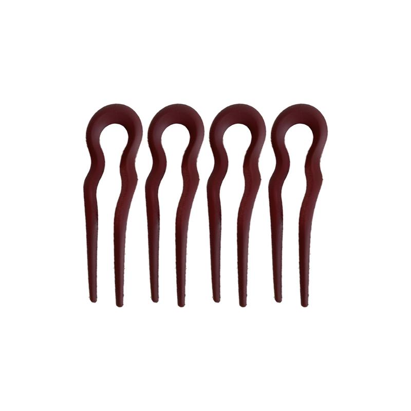 New Simple Matte Wave U-shaped Solid Color Hairpin Women Versatile Elegant Pan Hair Clip for Girl Hair Accessories