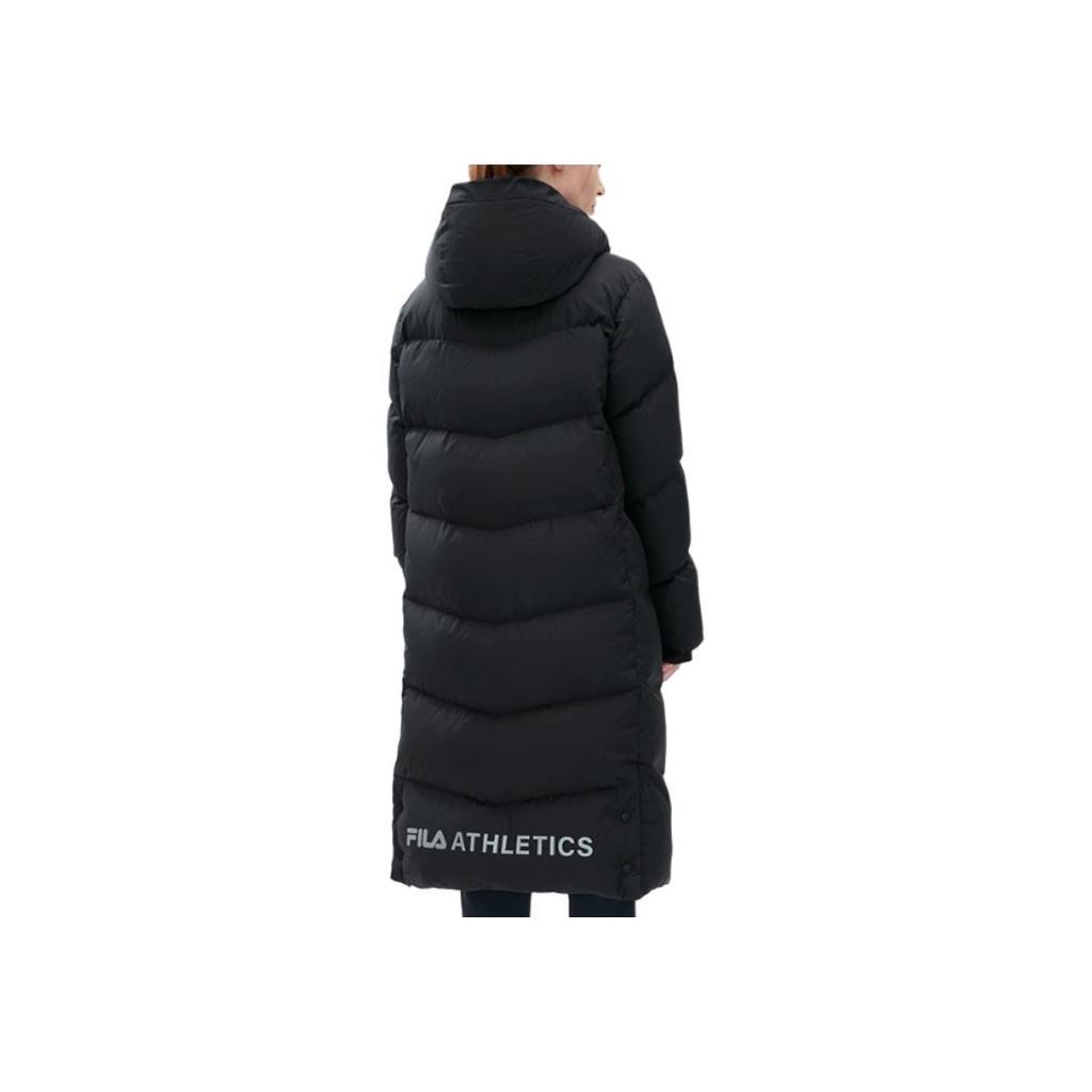 New FILA Down Jacket Women's Pitch Black A11W242906FBK
