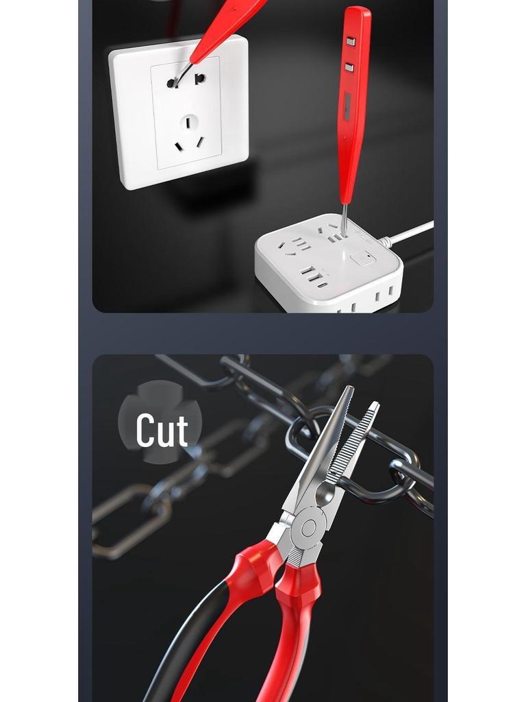 Compact Rechargeable Electric Screwdriver Set with Multi-functional Bits for Household Use