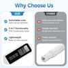 4In1 Backlight Water Quality Detection Pen Household Drinking Water Purity Ec Meter High Accuracy Tds Meter 0-9990Ppm Digital