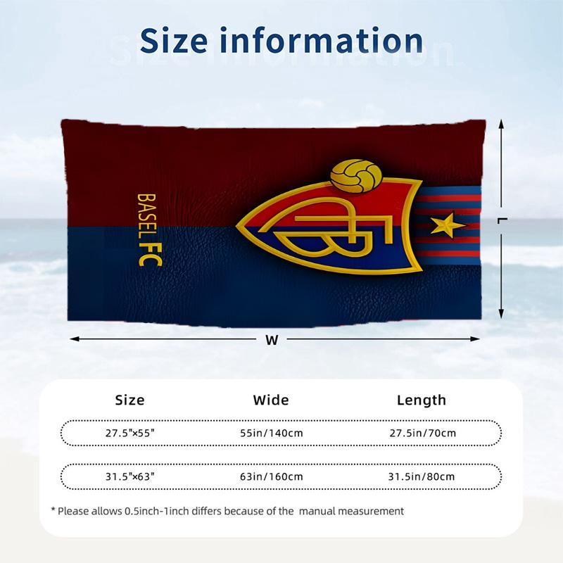 FC Basel Beach towels also serve as bath towels summer essential a musthave for the outdoors the beach and the pool