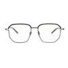 Danyang Two-Tone IP Plated Browline Glasses: Men's Pure Titanium High-Power Myopia Eyeglasses with Thick Rim and Acetate Frame.