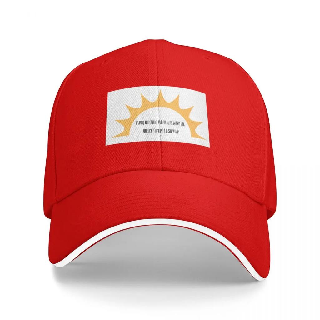 MBMBaM Forced to Survive Quote Baseball Cap New Hat Military Tactical Cap black Men Golf Wear Women's