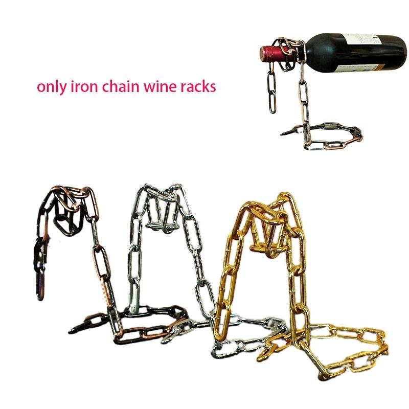 Stylish Chain Wine Holder Crafted With Magic Rope Kitchen Decor