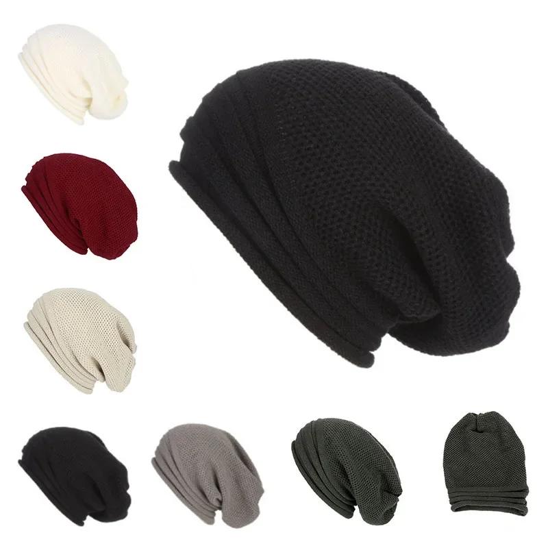 Winter Baggy Slouchy Beanie Hat Wool Knitted Warm Cap for Men Women Beanie Oversized Winter Hat Keep Warm