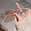 Women Pochromic Myopia Glasses Vintage Color Changing Eyeglasses Fashion Sunglasses Minus Sight Eyewear Diopter O To -4.0
