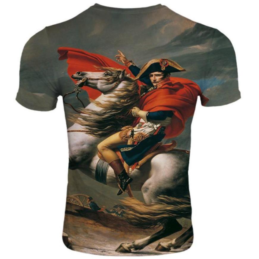 Adult Plus Size Trendy New Naruto Digital Print 3D Youth Popular T-shirt Round Neck Men