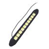 2Pcs Car COB Daytime Running Lights Universal Auto White Lamps Waterproof Fog Lamp Flexible DLR Auxiliary Headlight Accessories