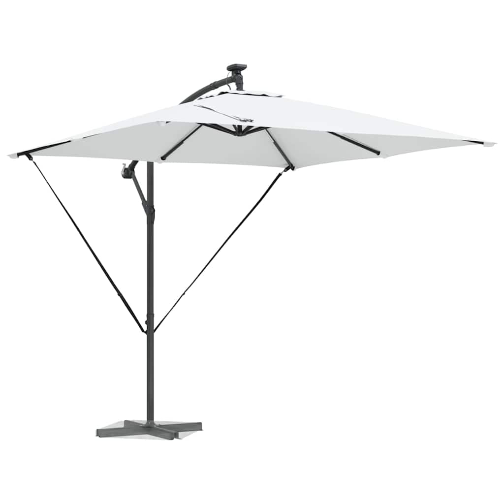 Cantilever Banana Sun Umbrella Sand 249 X 249 X 250 Cm Polyester and Aluminum