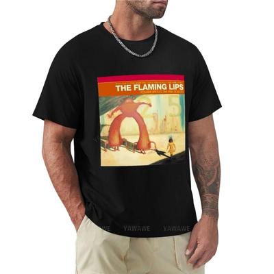 Flaming Lips Yoshimi contre les robots roses T-shirt autocollant t-shirts de fan de sport hauts d'été t-shirts graphiques pour hommes hip hop