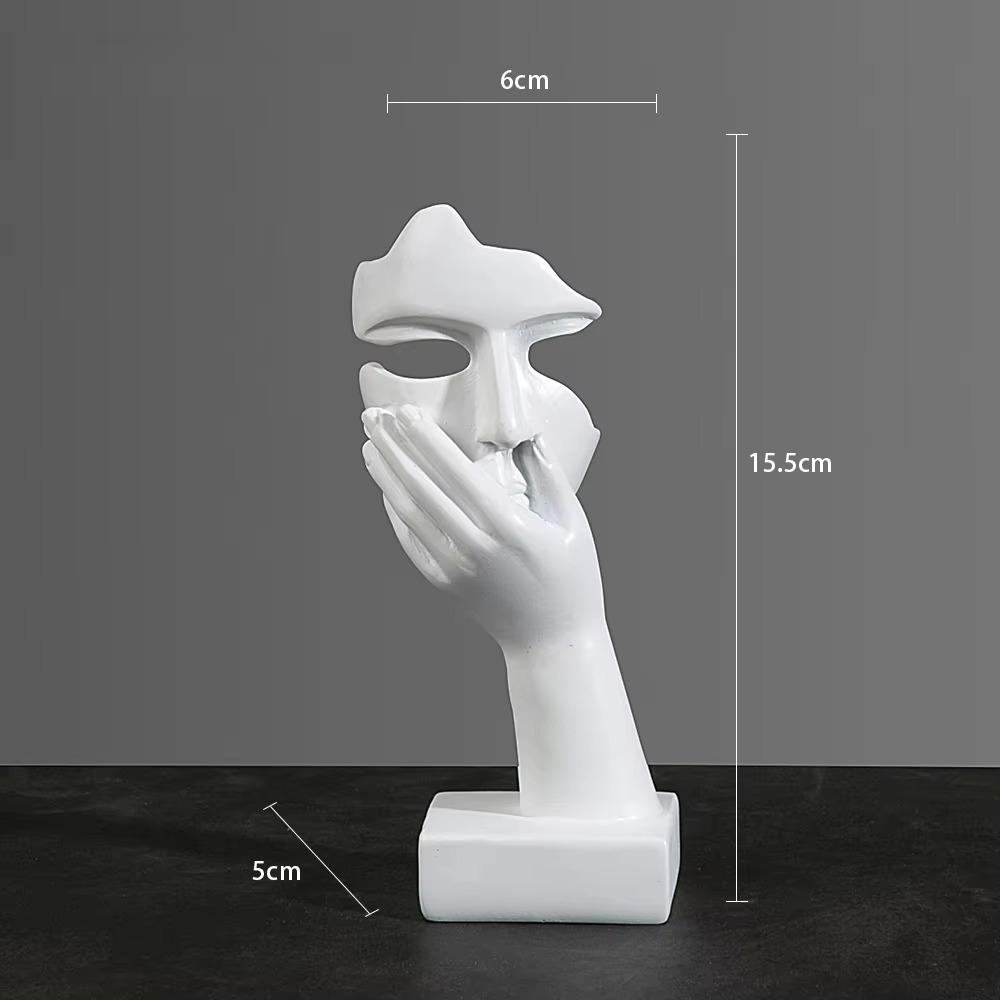 European Resin Abstract Mask Statues Miniature Collectible Figurines for Home Office Study Desktop Decoration Ornaments Gifts
