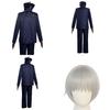 Jujutsu Kaisen Costume Cosplay Inumaki Toge Set Con Parrucca di Alta Qualità e Pantaloni Resistenti Per Halloween ed Eventi Anime