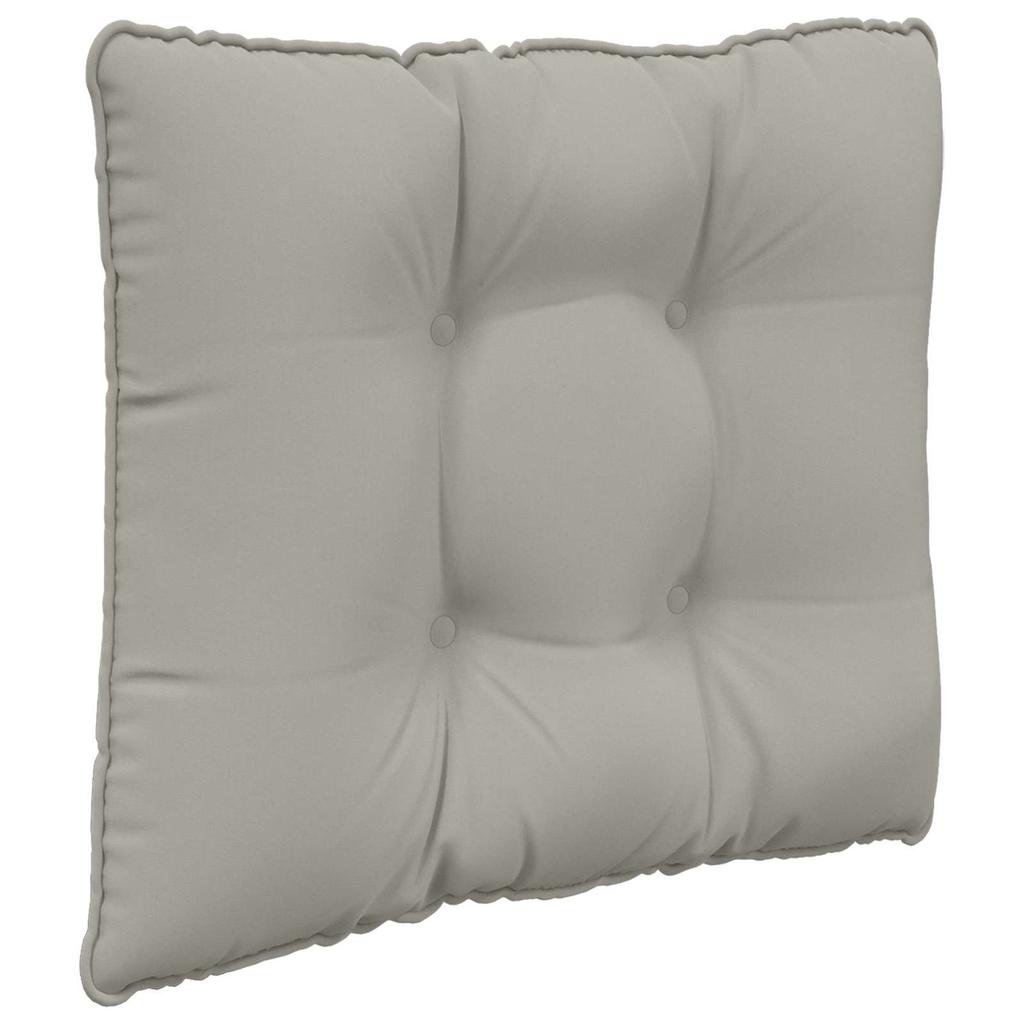 Outdoor Sofa Cushions 3 Pcs Gray Polyester