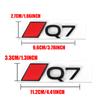 Aluminum ABS Car Styling Rear Trunk Badge Emblem Sticker Auto Accessories For Audi Q3 Q4 Q5 Q6 Q7 Q8 Sline TT RS S Quattro S3 S5