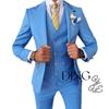 Korean Style Men's Three-piece Suit for Wedding or Business