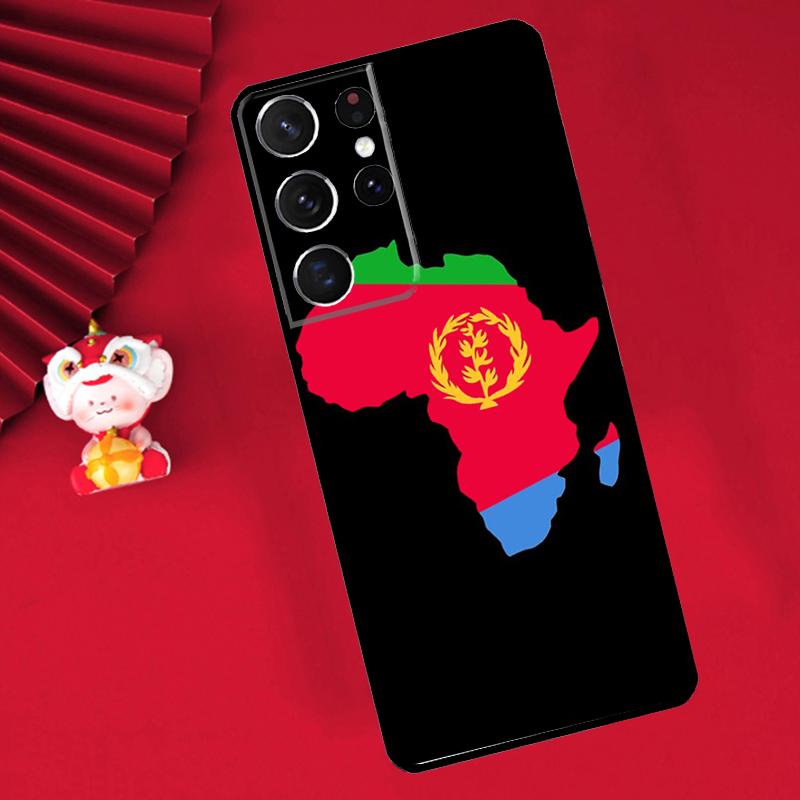 Eritrean Flag Case For Samsung Galaxy S25 S26 Ultra S22 S23 S24 Ultra S20 S21 Plus S10 S25 FE Cover Funda