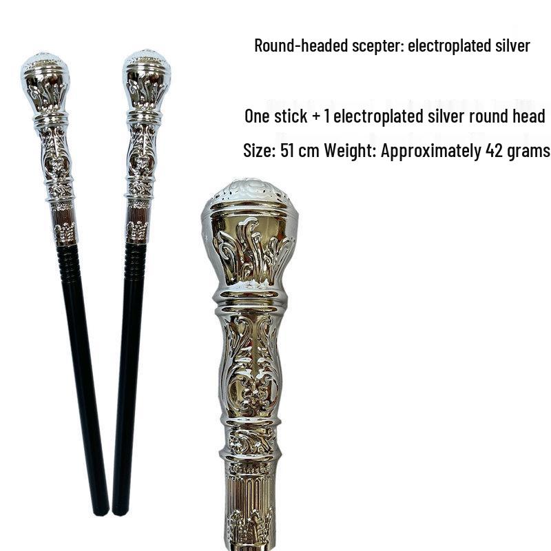 Snake Head Halloween Scepter: Adult & Kids Cosplay Magician Witch Pharaoh Wand