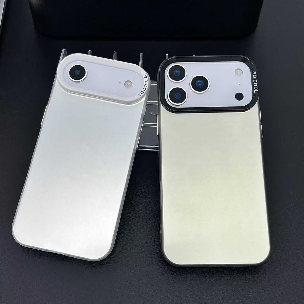 Matte Frosted AG Glass Phone Case for iPhone 16 Pro Max, Shockproof Anti-Fingerprint Slim Cover