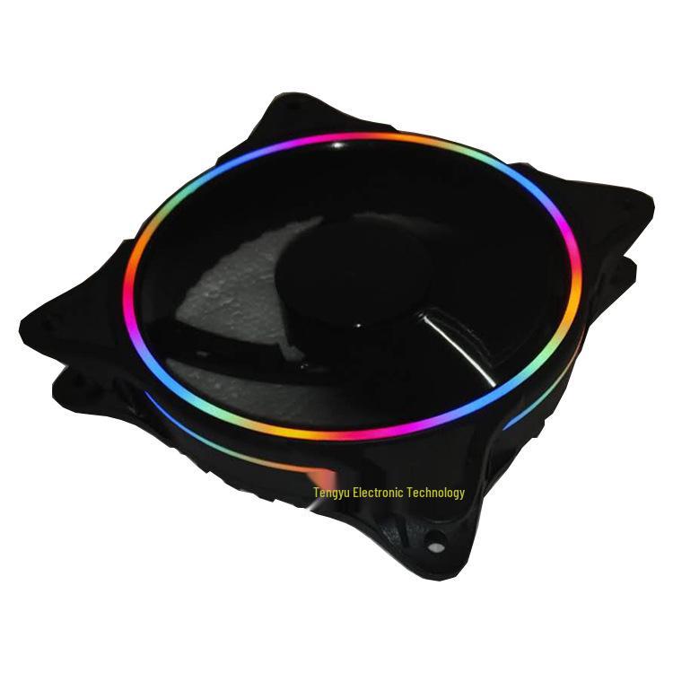 Battery Life Warrior 12cm Dual Aperture Luminous Case Fan with Rainbow RGB Lighting