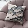 Chinese Landscape Pillow Covers Pattern Cushion Cover Suitable for Sofa Bedroom Car Pillow Cover