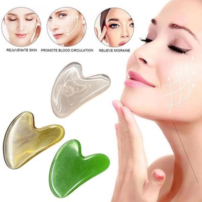 Heart Shape SPA Massage Beeswax Gua Sha Scraping Massage Scraper Face Body Massager Acupuncture Guasha Board Massager