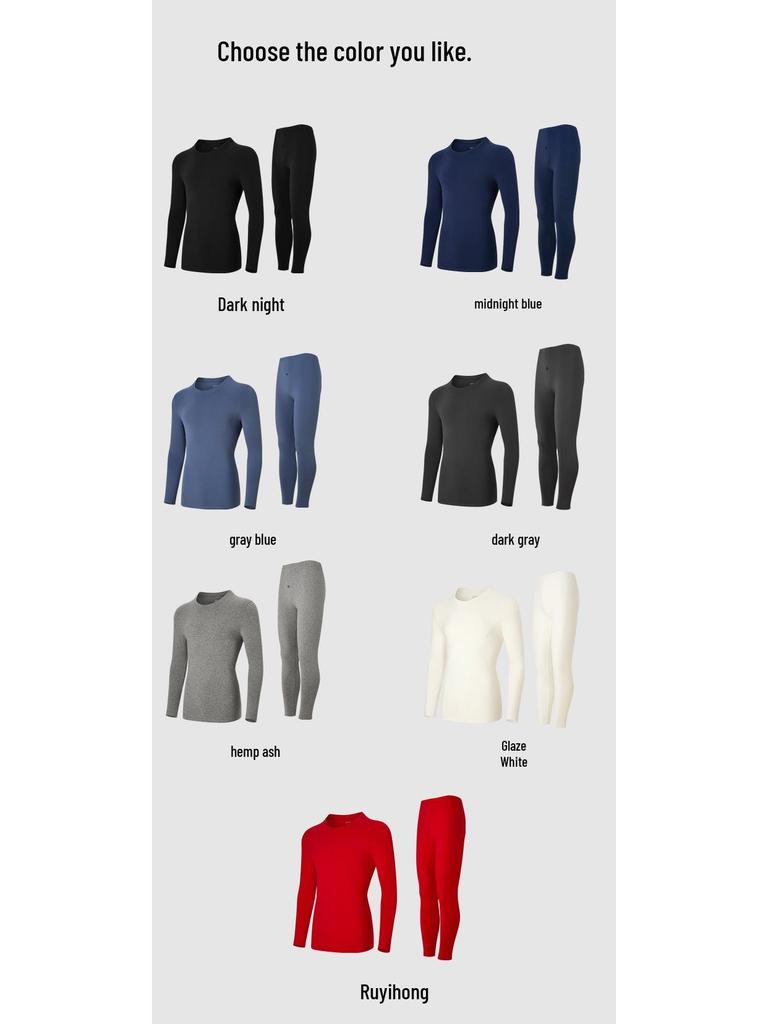 2025 Men's Slim-Fit Warm Thin Cotton Underwear Set - Class A Brushed Baby Cotton for Autumn