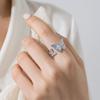 Enamel Butterfly Open Ring Elegant Finger Jewelry Gifts for Women Butterfly Zircon Ring  Girls