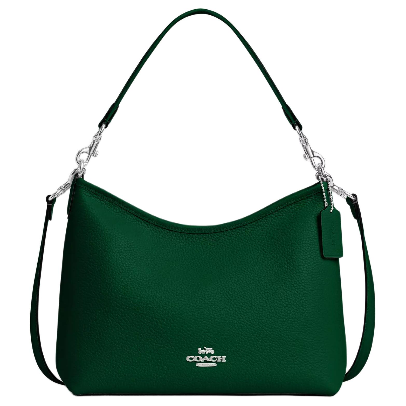 

Coach Laurel 31 Logo Leather Shoulder Tote Bag Large Women handbags Green CR148-SVQRJ Basic Set (Bag+Dust Bag)