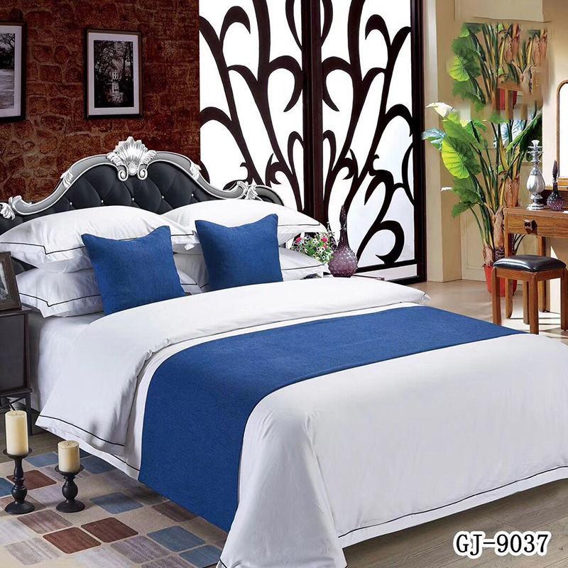 

Thinck Cotton Solid Bedspread Bed Runner Throw for Home Hotel Bedroom Decor Bedding Protector Soft Comfortable 50x240cm 1pcs