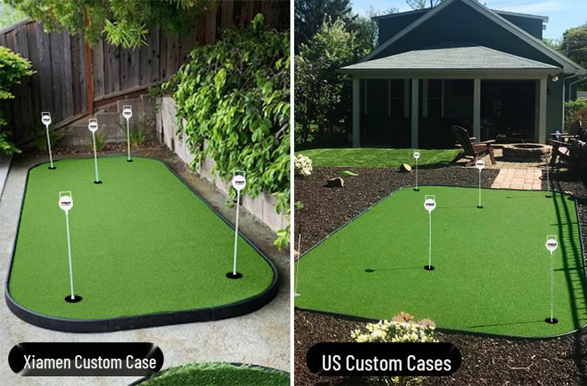PGM Indoor Golf Set with Interlocking Green for Office, Home, and Outdoor Practice
