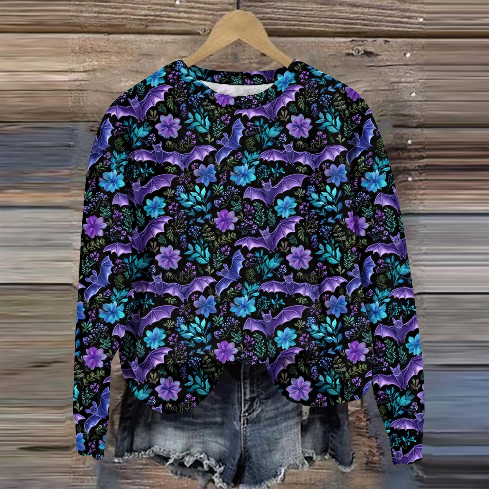 

Women s Casual Comfortable Round Neck Long Sleeve Baseball Print Top Sweatshirt S