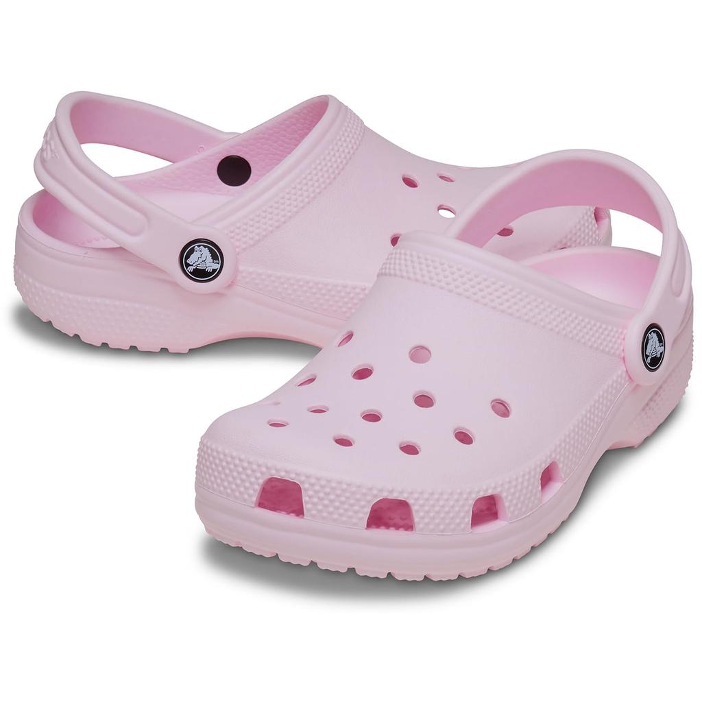 Crocs Classic Clogs, Barn Rosa, Mjölkvit, 20cm