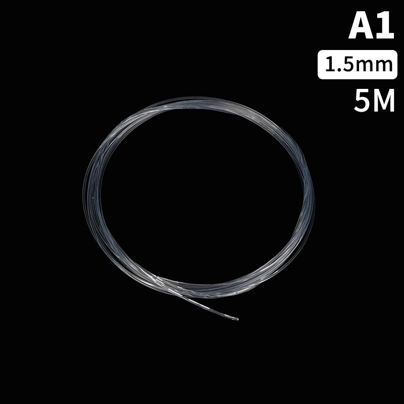 1Roll 5M Transparent Side Glow Plastic Pmma Fiber Optic Cable Solid Core Optic Cable Diameter 1.5/2/3/4/5Mm