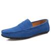 Men's Suede Slip-On Driving Shoes – Large Size, Casual British Style for Spring & Autumn